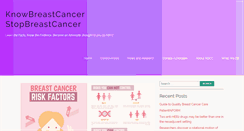 Desktop Screenshot of knowbreastcancer.org