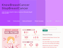 Tablet Screenshot of knowbreastcancer.org
